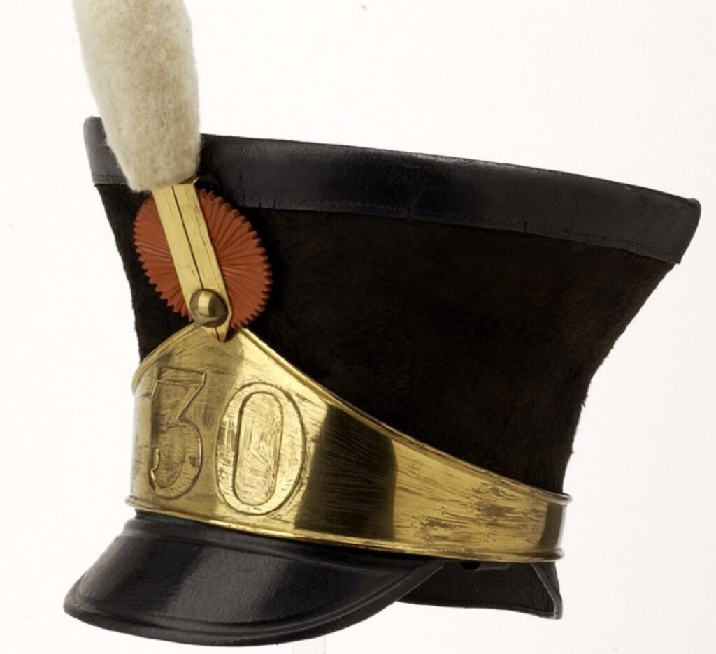 Zwitsers soldaat Joseph Suter sjako 30e regiment