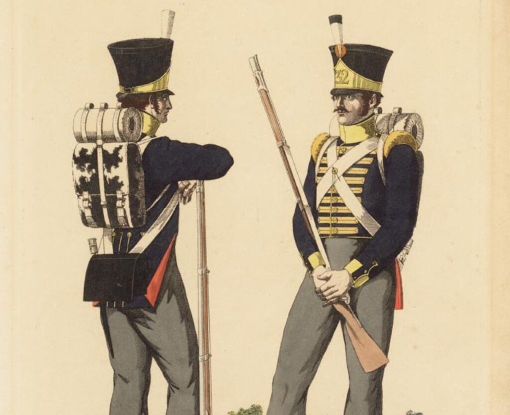 Zwitsers soldaat Joseph Suter flankeur en fuselier