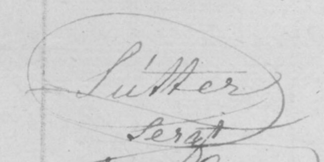 Zwitsers soldaat Joseph Suter sutter handtekening
