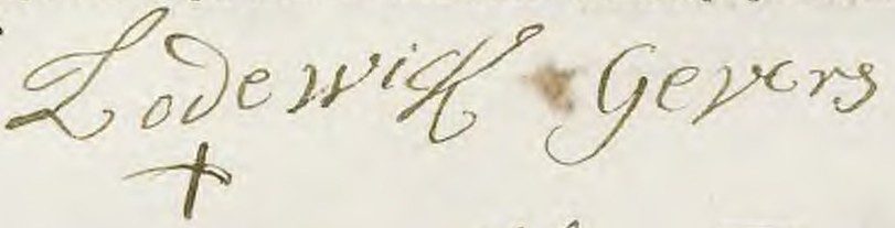 Oudste generaties Giefers – Geevers te Amsterdam handtekening ludowick gevers